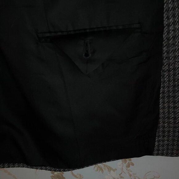 Vintage Burberrys Houndstooth Sport Coat Size 42 100% Wool Quiet Luxury Classic - Picture 10 of 16